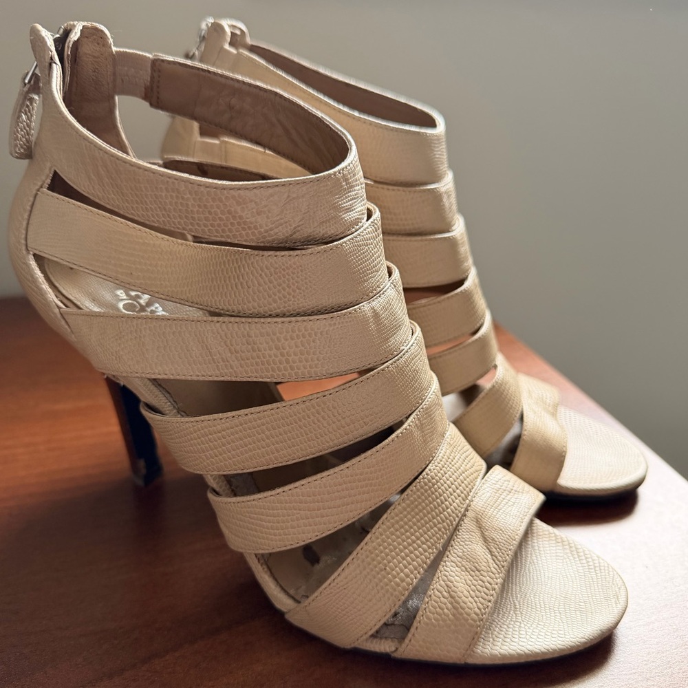 Cole Haan Beige Strappy Heels